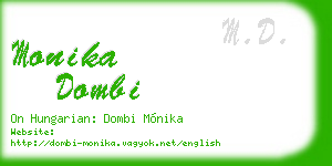 monika dombi business card